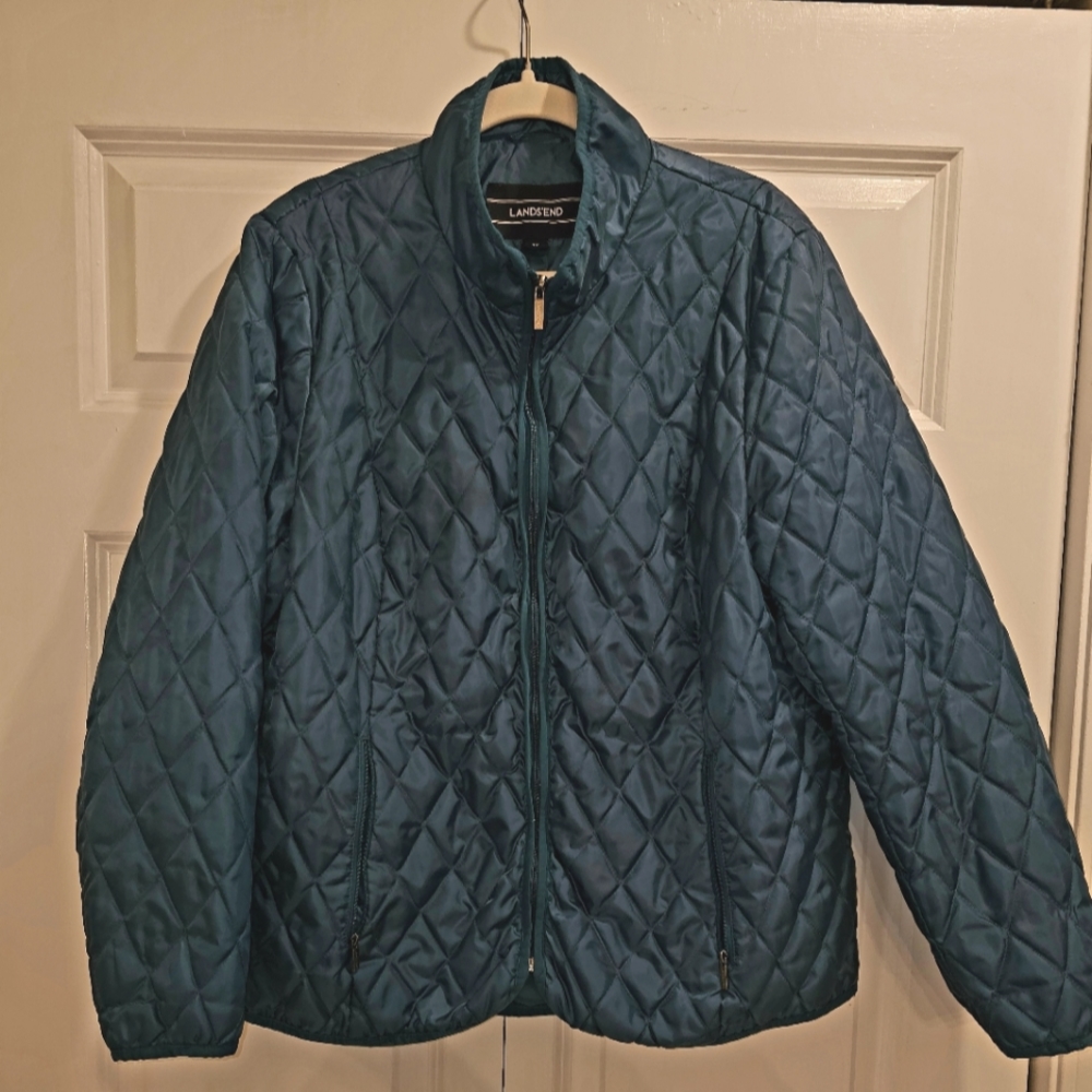 Lands' End Puffer Quilted Primaloft Coat